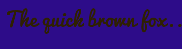 Image with Font Color 2F2000 and Background Color 2D0C89